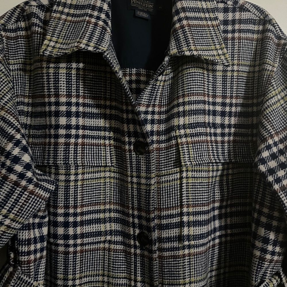 Pendleton West End plaid wool shirt jacket - Picture 3 of 7
